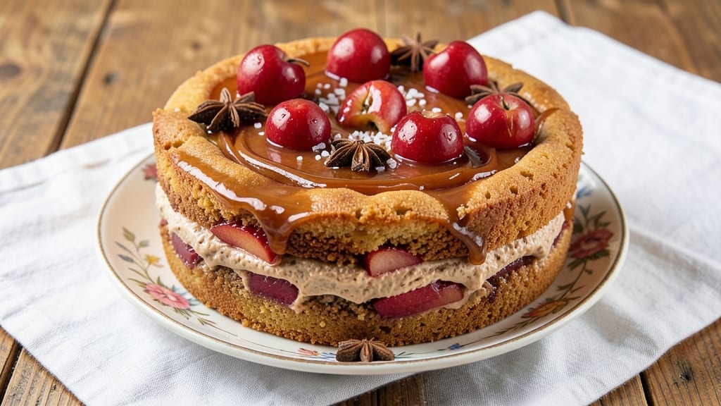 Apple Cider Apple Cake Recipe: Spiced Streusel Crown Over Silky Vanilla Layers