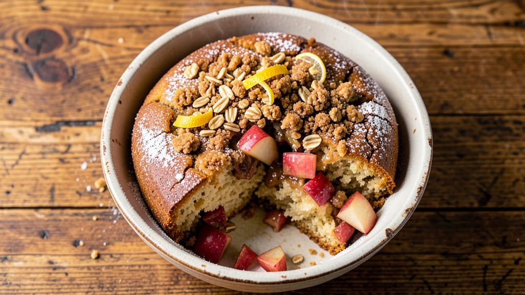 Apple Oatmeal Coffee Cake Recipe: Warm Spiced Crunch With Moist Vanilla Streusel