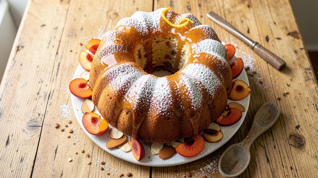 Apricot Nectar Bundt Cake Recipe: Zesty Fruit Infusion with Buttery Streusel Crown