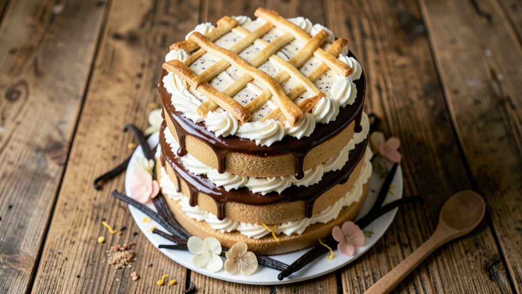 Amish Wedding Cake Recipe: Vanilla Bean Layers and Spiced Apple Streusel Crown