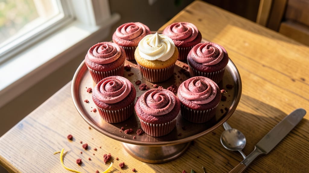Auntie Em's Red Velvet Cupcake Recipe: Moist Layers and Cream Cheese Frosting Magic
