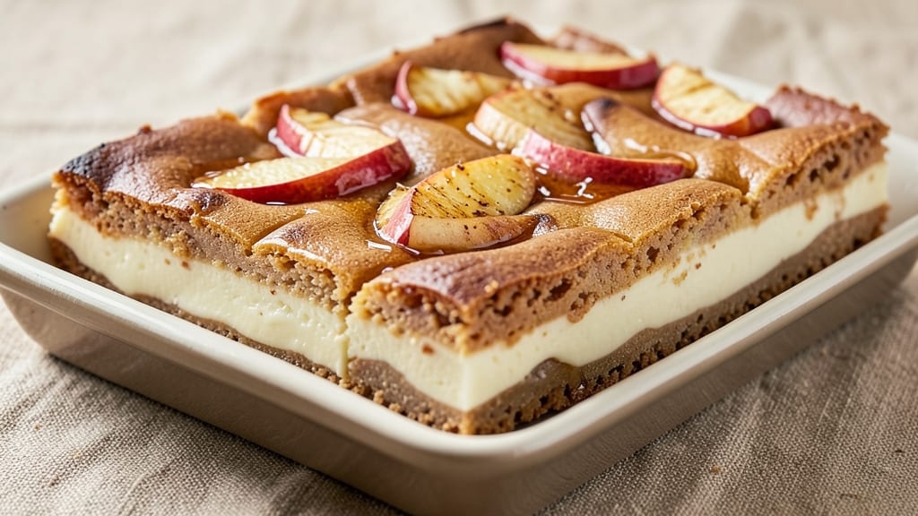 Apple Blondie Cheesecake Bars Recipe: Buttery Crust Meets Swirled Vanilla Cheesecake Bliss