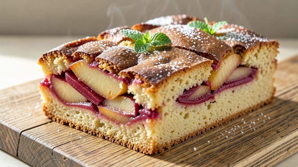 Apple and Rhubarb Cake Recipe: Tart-Sweet Balance with Buttery Streusel Top