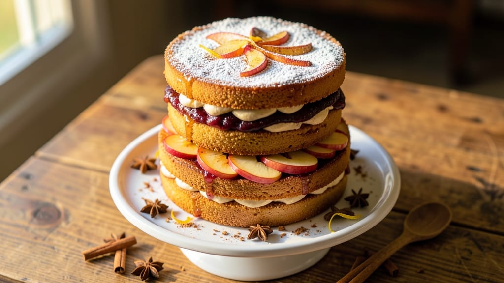 Apple Cinnamon Wedding Cake Recipe: Vanilla Bean Frosting and Warm Spice Harmony