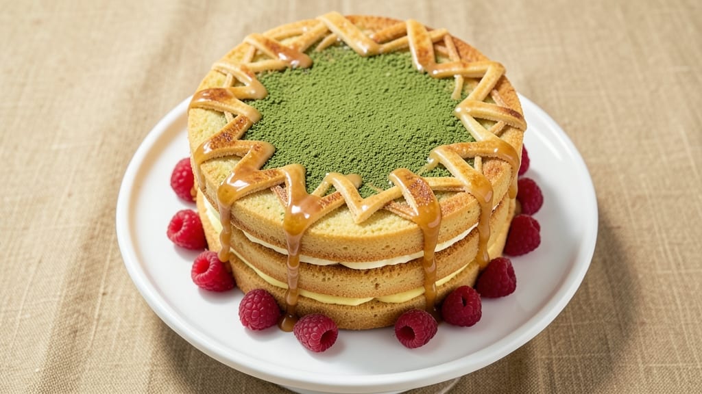 Asian Roll Cake Recipe: Matcha White Chocolate Swirls in Layers