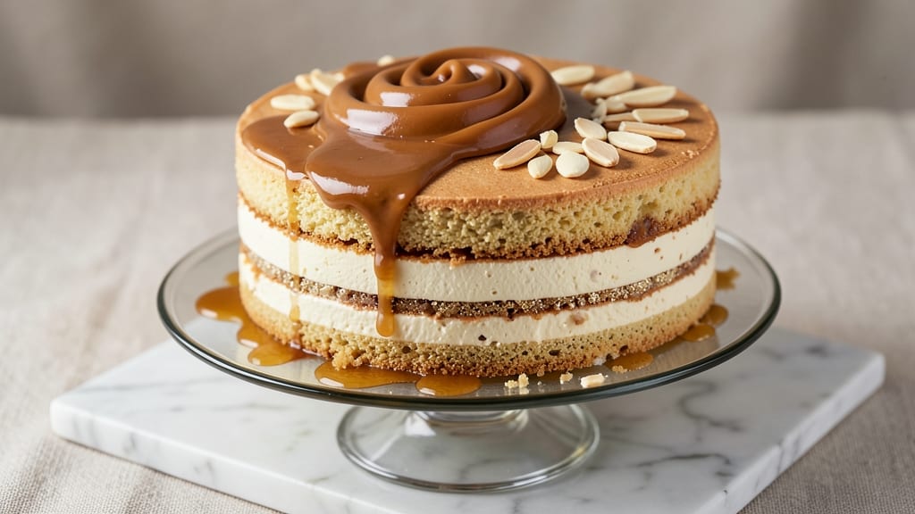 Amaretto Mousse Cake Recipe: Nutty Liqueur Swirls With Light-as-Air Layers
