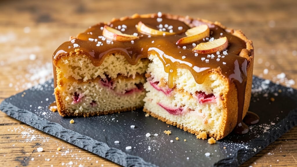 Apple Harvest Pound Cake With Caramel Glaze Recipe: Spiced Autumn Flavor and Buttery Moistness