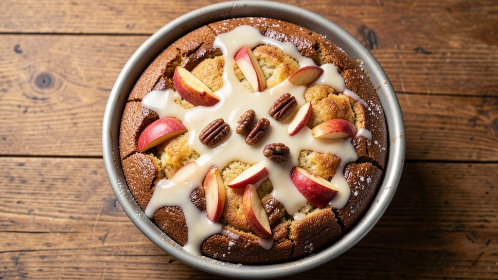 Aunt Jemima's Apple Coffee Cake Recipe: Spiced Streusel Crown Over Moist Apple Layers