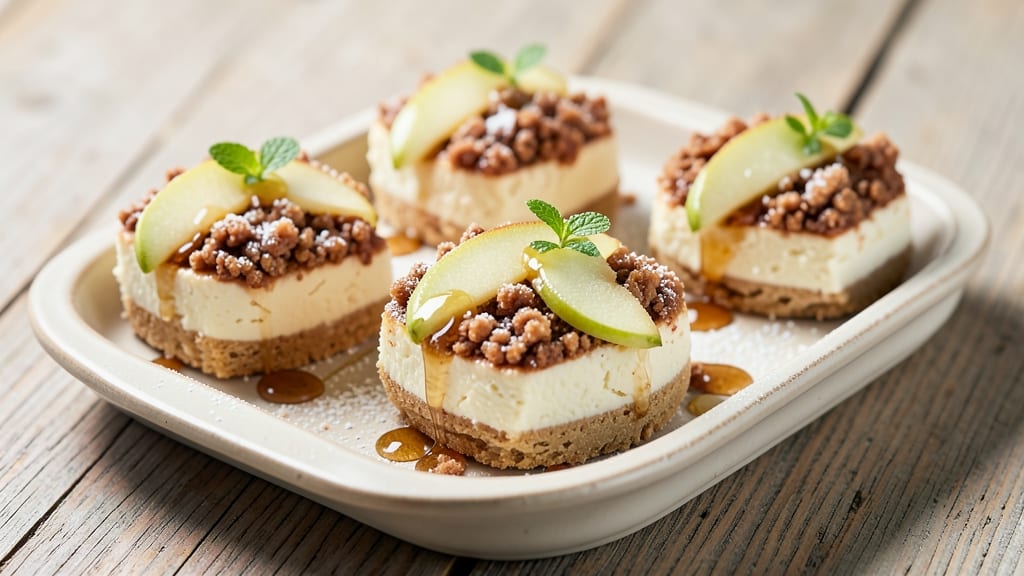 Apple Cheesecake Bites Recipe: Mini Dessert Towers With Crispy Toppers
