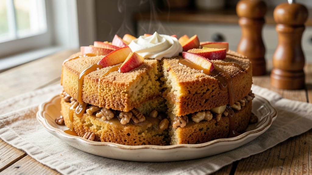 Apple Cinnamon Nut Cake Recipe: Warm Spice and Crunchy Top Magic
