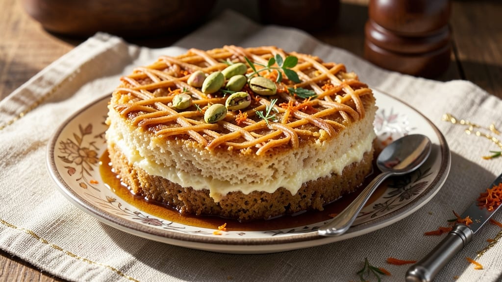 Arabic Semolina Cake Recipe: Fragrant Cardamom and Orange Zest Layers