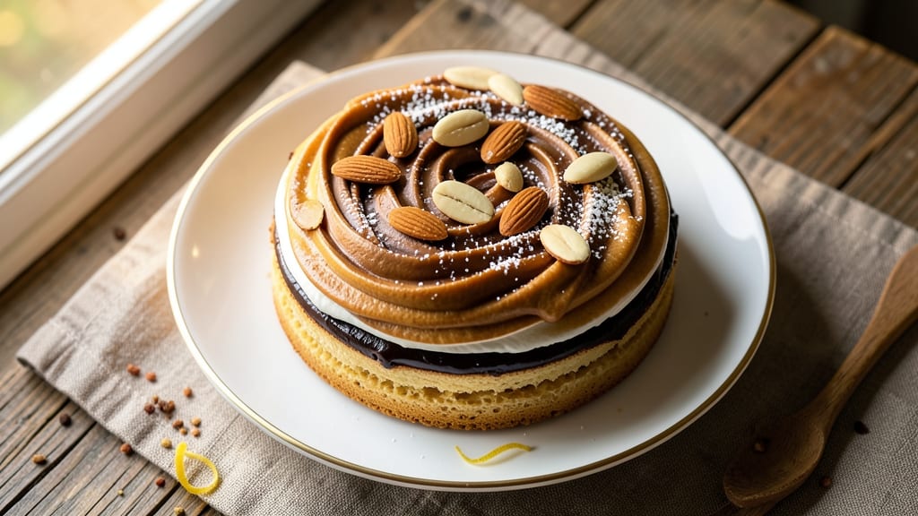 Almond Roca Cake Recipe: Crunchy Top Meets Silky Chocolate Rivers