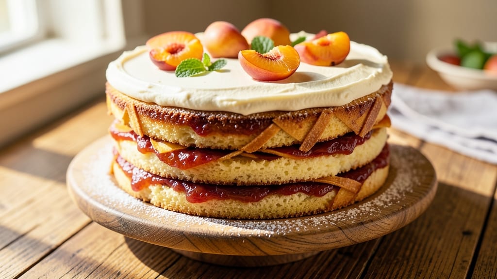 Apricot Jam Cake Recipe: Warm Spiced Layers With Gooey Fruit Streaks
