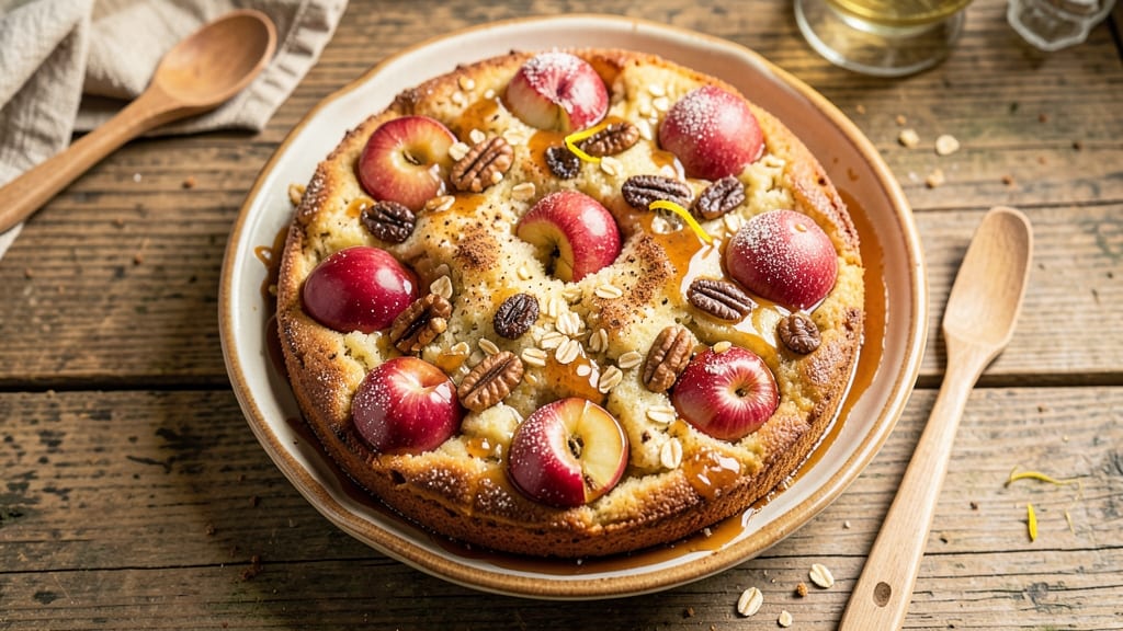 Apple and Sultana Cake Recipe: Spiced Fruit Streusel Crown Over Moist Vanilla Layers