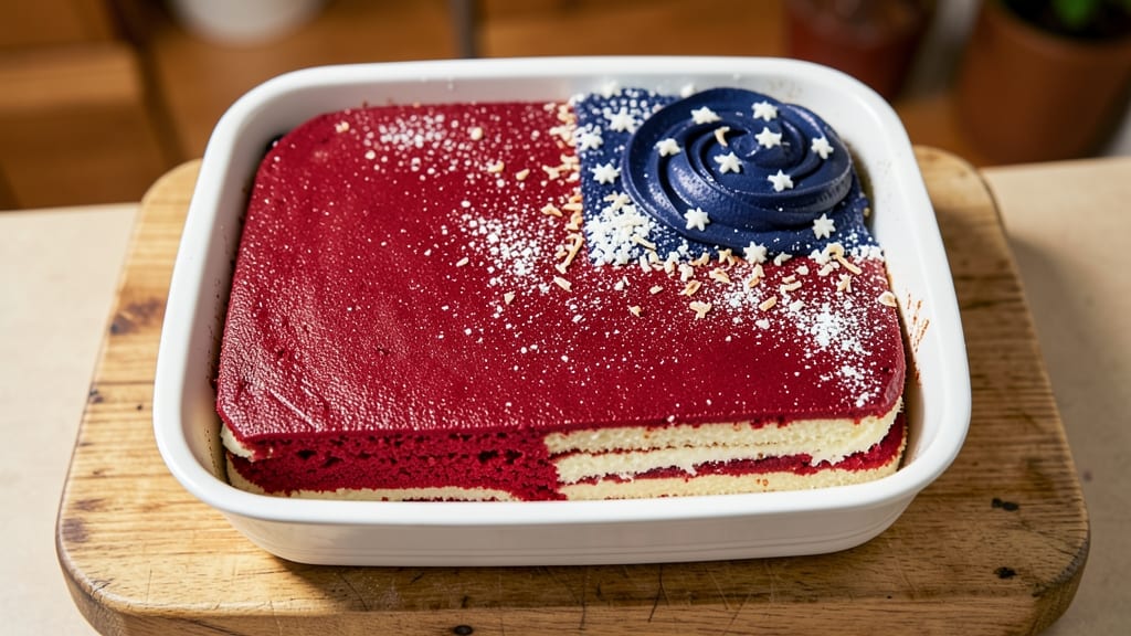 American Flag Sheet Cake Recipe: Patriotic Layers With Vanilla Buttercream Swirls