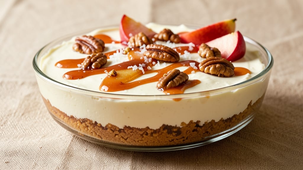 Apple Caramel Pecan Cheesecake Recipe: Crunchy Top, Gooey Pull-Apart Layers