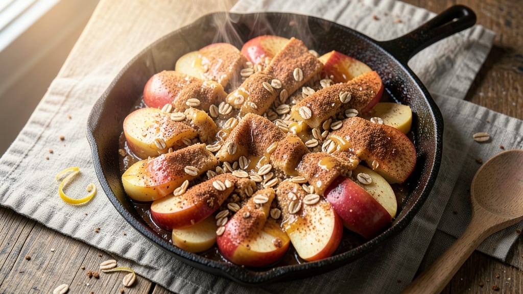 Apple Crisp Recipe With Spice Cake Mix: Warm Spiced Apple Streusel Over Moist Base