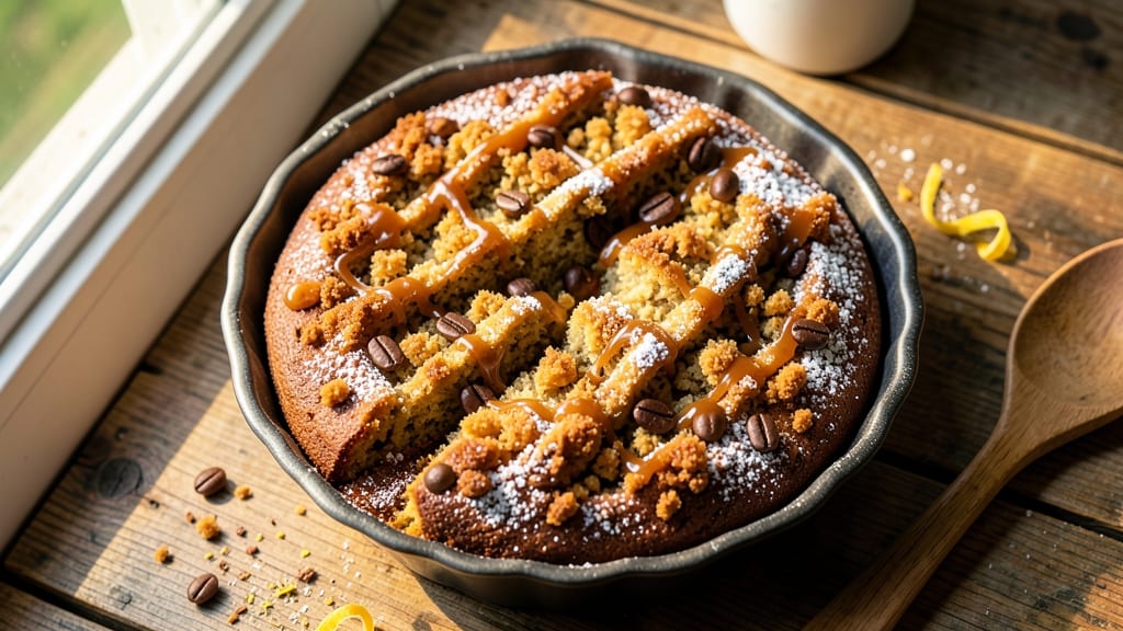 Amazing Coffee Cake Recipe: Nutty Streusel Crown Over Moist Vanilla Layers