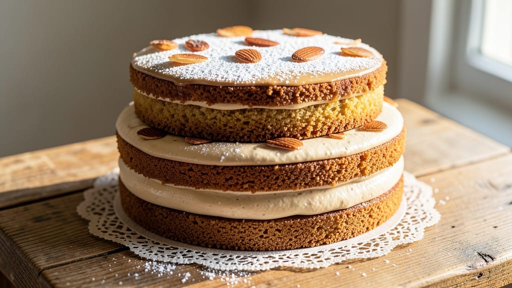 Amaretto Cake Recipe From Scratch: Nutty Liqueur-Infused Layers With Crunchy Top