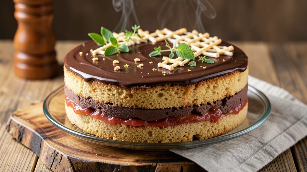 Apple Chocolate Mousse Cake Recipe: Layers of Silky Richness and Crispy Top