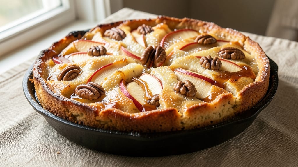 Apple Walnut Upside-Down Cake Recipe: Caramelized Fruit and Nutty Crunch in One Pan