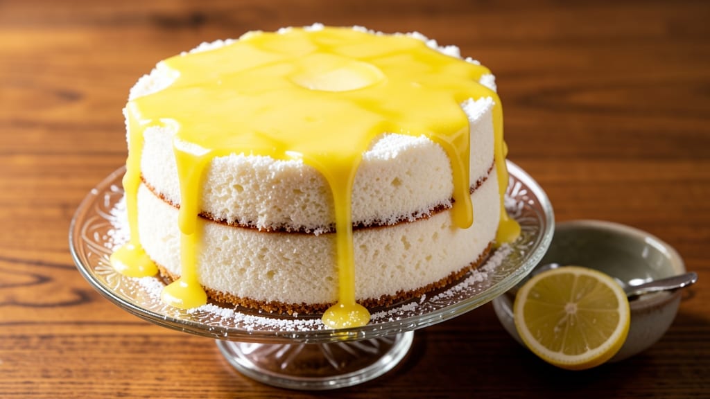 Angel Food Cake With Lemon Glaze Recipe: Ethereal Lightness and Zesty Brightness