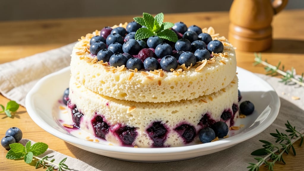 Angel Food Cake and Blueberry Pie Filling Recipe: Two-Layered Summer Dessert Magic