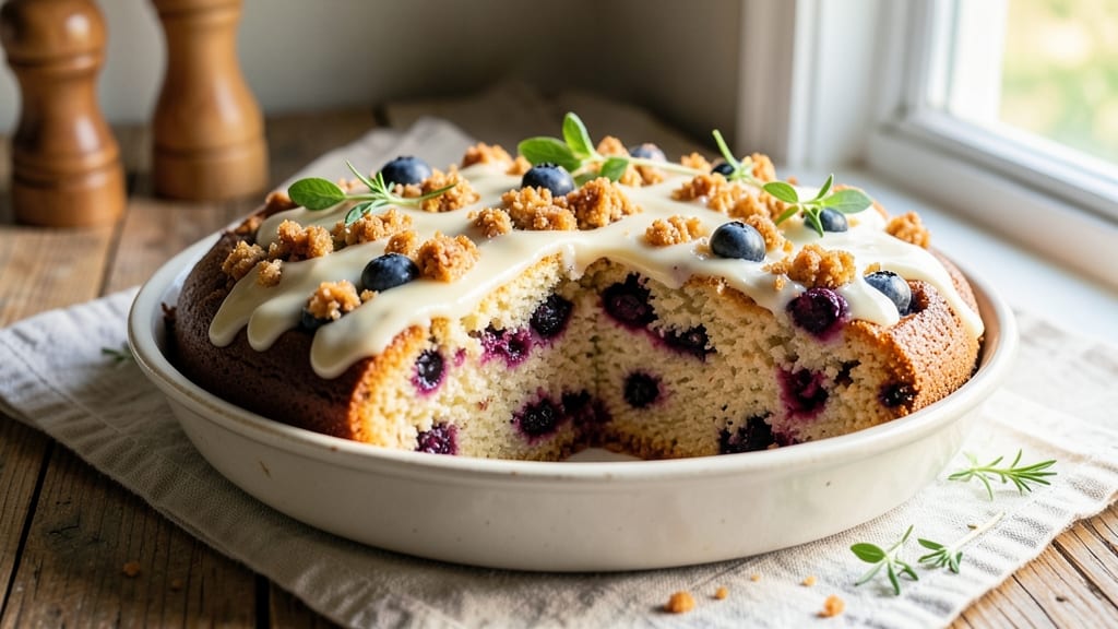 Anthony's Blueberry Coffee Cake Recipe: Buttery Streusel Crown Over Bursting Berries