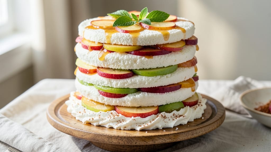 Apple Angel Food Cake Recipe: Light-as-Air Vanilla Cloud With Apple Spice Kiss